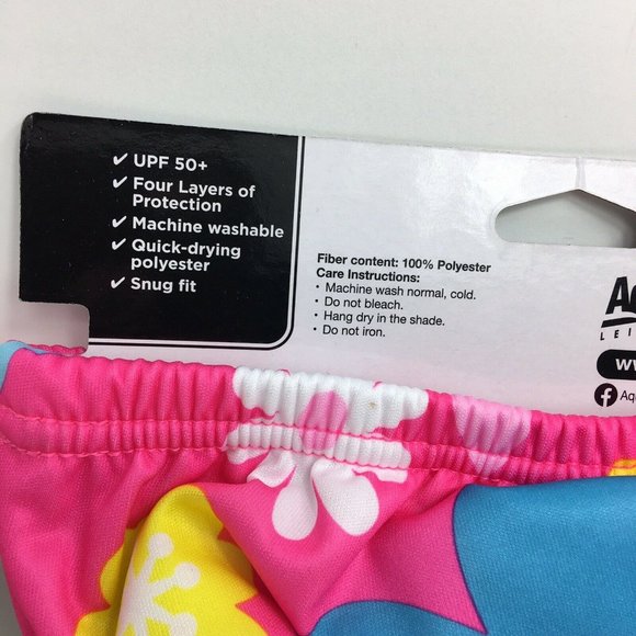 Swimschool Reusable Swim Diaper UPF 50 Level 1 18-22 lbs 12 Months Swim Pink New - Picture 5 of 12